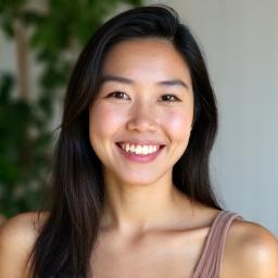 행복하게 웃는 요가 강사 지연